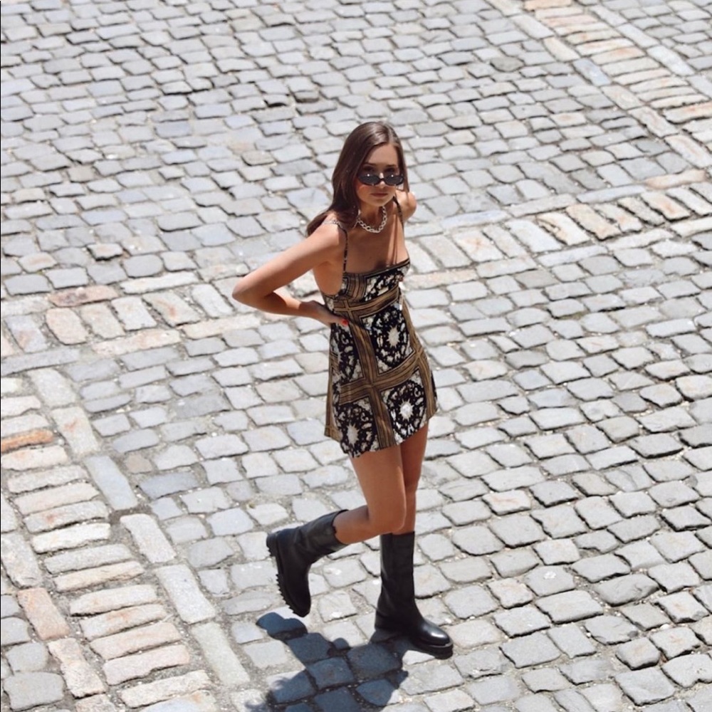 Danielle Bernstein Black Short Slip Dress 🌜🌞✨